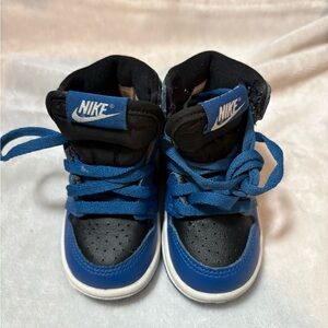 Nike Air Jordan 1 Retro High OG Toddler Size 5c Dark Marina Blue